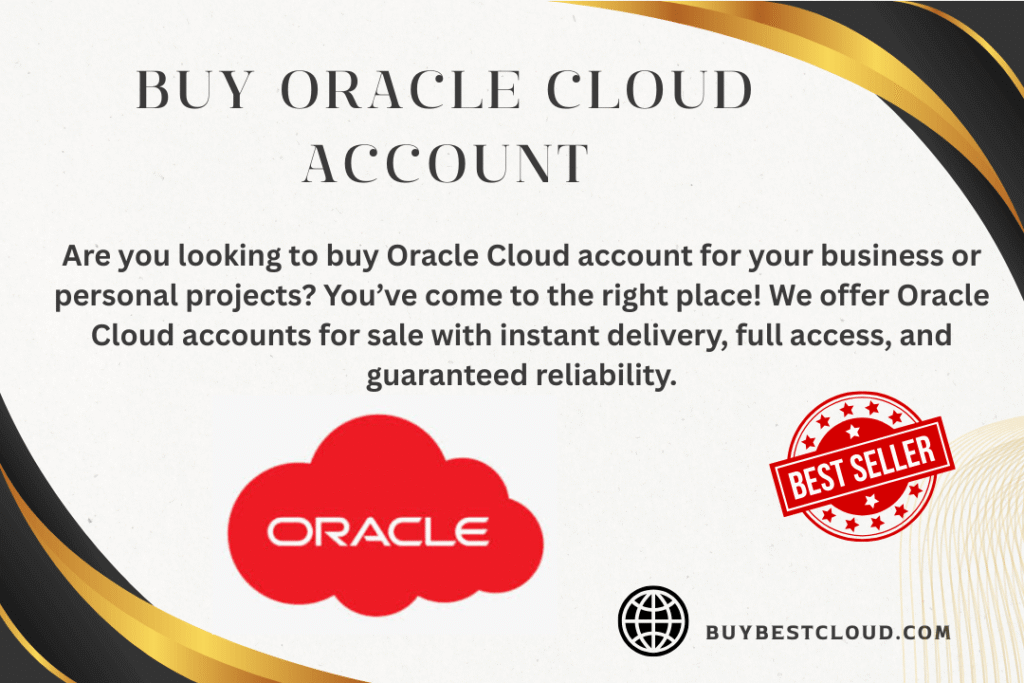 Buy Oracle Cloud Accounts